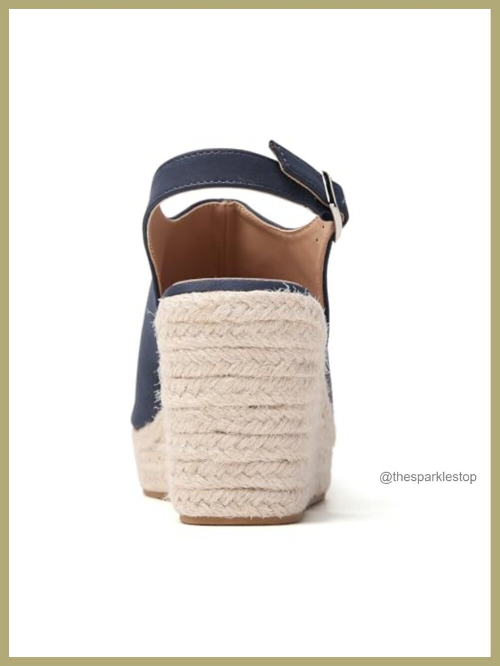 Women's Wedge Espadrilles Sandals Memory Foam Comfort - Picture 5 of 6